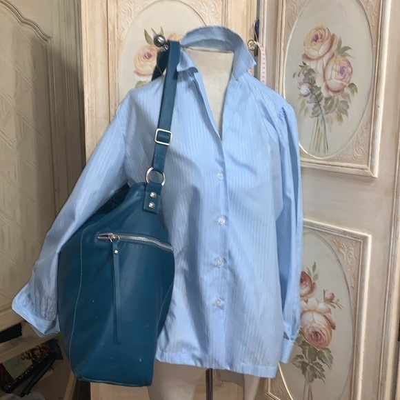 Large leather Garrett Hill made in Italy tote bag - Picture 9 of 10